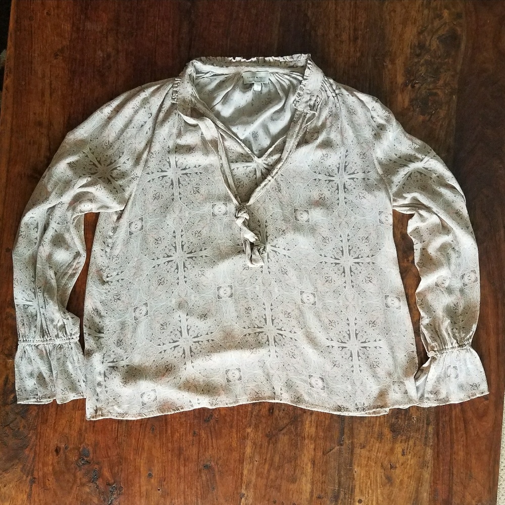 Lucky Brand Top Size Small Pink Paisley
